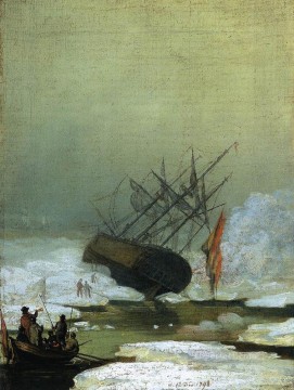 レック・バイ・ザ・シー ロマンチックなボート カスパール・デビッド・フリードリッヒ Oil Paintings